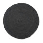 Rond jute tapijt Eternal - Small - Zwart