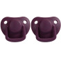 Unieke set van 2 tutjes - Plum - 0-6m