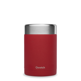 Roestvrijstalen geïsoleerde lunchbox - GRANITE - Rood - 600ml - Qwetch