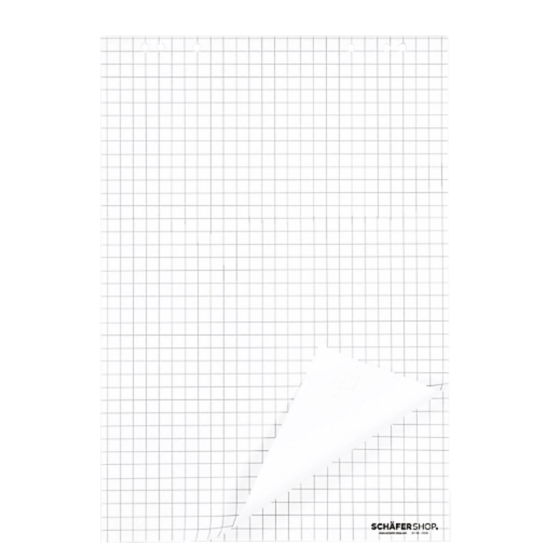 Papier flipchart quadrillé 80 gr 5 blocs de 20 feuilles 68x99cm - Memo