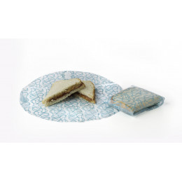 Kozy Wrap herbruikbare voedselverpakking Kristal Azuur (2 stuks)