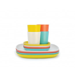 Lunch set - Bamboe - Lagoon/Lemon/Persimmon/White