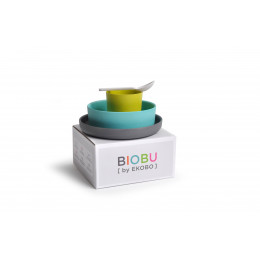 Kindereetset - Bamboe - Lime/Lagoon/Smoke/White