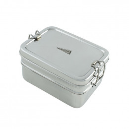 Inox doos met twee lagen en mini doosje - 900 ml