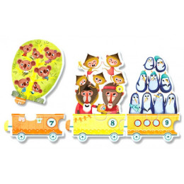 Knotsgekke Kinderpuzzel Ik tel - 20 Stuks