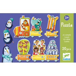Knotsgekke Kinderpuzzel Ik tel - 20 Stuks