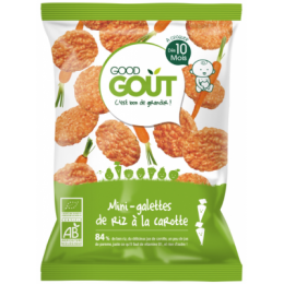 Mini rijstwafeltjes met wortel 40g vanaf 10 maanden