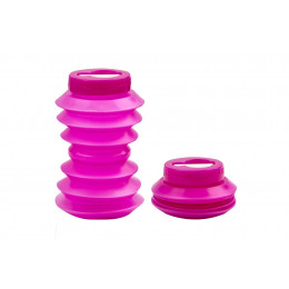 Intrekbare accordeon fles met stro - 500ml