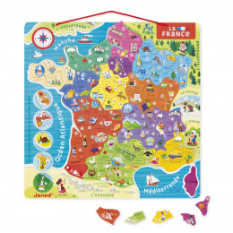 Magnetische puzzelkaart 'Frankrijk' - vanaf 7 jaar