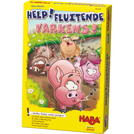 Uitreiken Karu Omhoog gaan Gezelschapsspel 'Help! Fluitende varkens!' - vanaf 3 jaar