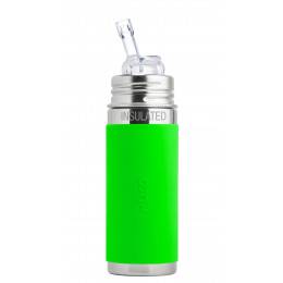 Evolutieve isotherme drinkfles in RVS - 260 ml - Siliconen rietje - vanaf 6 maanden - Groen
