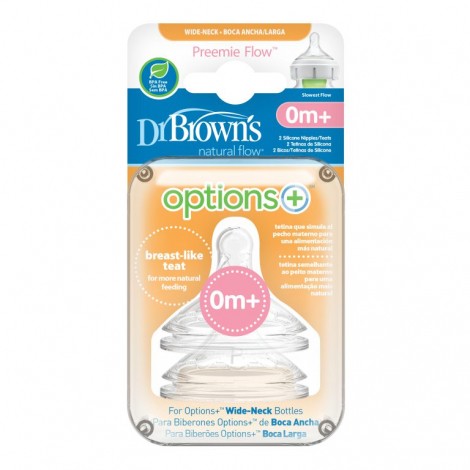 Kit de démarrage Options + Dr Brown - biberons anti-coliques - Lot de 3 Kit de démarrage Options + Dr Brown - biberons anti-coliques - Lot de 3