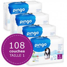 4x Eco luiers - New Born (2-5kg) - 27 stuks