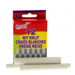 Schoolbordkrijt - wit - 12 stuks