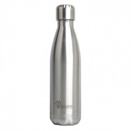 100% Roestvrijstalen drinkfles - Zilver - 500 ml