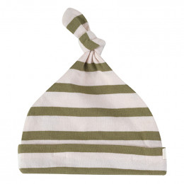 Babymutsje - Breton stripe olive