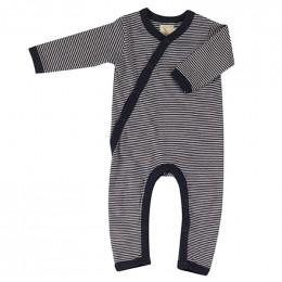 Kimono pyjama - Fine stripe navy