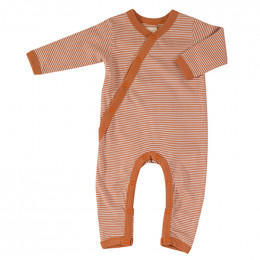 Kimono pyjama - Fine stripe sienna