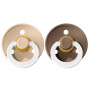 2 BIBS tutjes glow in the dark - vanilla & dark oak