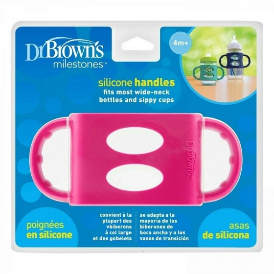 Poignée en silicone pour biberons à col large et gobelets Poignée en silicone pour biberons à col large et gobelets