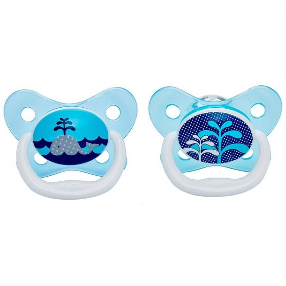 2 sucettes en silicone - Bleu - 0 à 6 mois 2 sucettes en silicone - Bleu - 0 à 6 mois