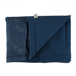 Dekentje Laponia - Gold bubble & Night blue