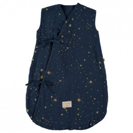 Zomerslaapzak Dreamy - Gold stella & Midnight blue