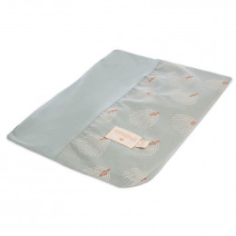 Hoes voor verschoningskussen Calma - White gatsby & Antique green