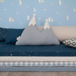 Speelmatras St Barth - Gold stella & Night blue
