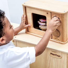 Houten microgolfoven
