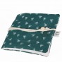 7 serviettes hygièniques lavables + pochette - Vert foncé