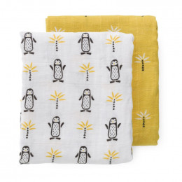 Set van 2 tetradoeken Pinguin - 70 x 60 cm