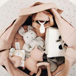 Agnete knuffeldoekje - Rabbit dumbo grey