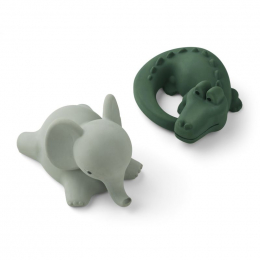 Vikky badspeeltjes - 2-pack - Safari green mix