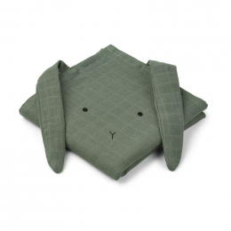 Set van 2 Hannah tetradoeken Rabbit faune green