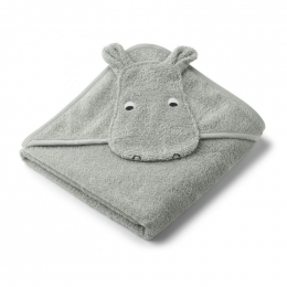 Albert badcape - Hippo dove blue