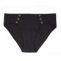 Culotte menstruelle à pressions - Légère - Noire