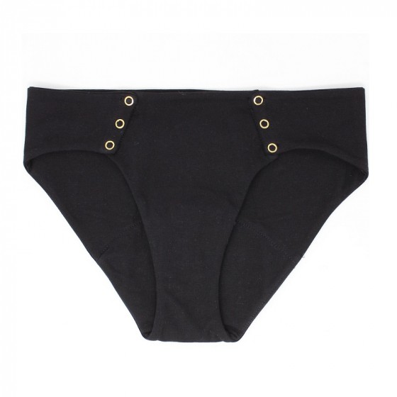 Culotte menstruelle à pressions - Légère - Noire Culotte menstruelle à pressions - Légère - Noire