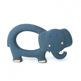 Natuurlijk rubber grijpspeeltje - Mrs. elephant