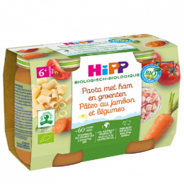 Pasta met ham groenten vanaf 6 maanden Bio 2 x 190 g