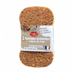 2 éponges grattantes - Coqies de fruits