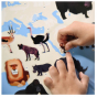 Educatieve poster met herpositioneerbare stickers - Animals of the World