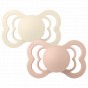 Set van 2 BIBS Supreme tutjes - Ivory & Blush