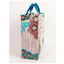 Grote shopper bag in gerecycled materiaal - Trees, bees, water