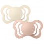 Set van 2 BIBS Couture tutjes in natuurrubber - Ivory & Blush