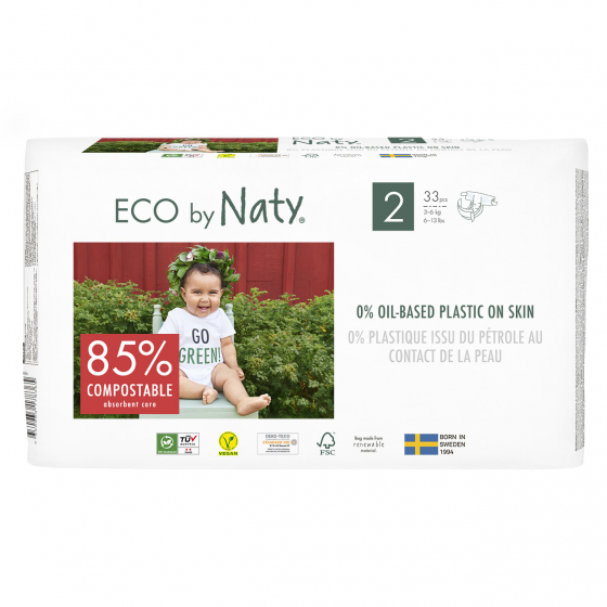 Eco luiers - Maat 2 3-6kg - 33 stuks