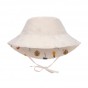 UV-beschermend omkeerbaar zonnehoedje - Botanical offwhite