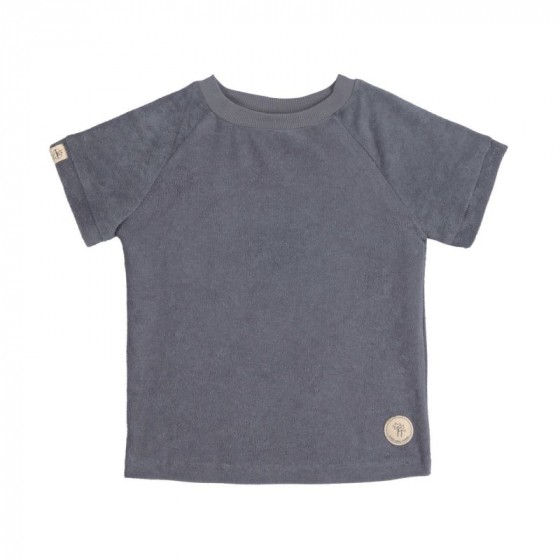 T-shirt in terry badstof - Anthracite T-shirt in terry badstof - Anthracite