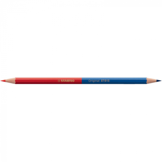 palm vliegtuigen rechtbank Stabilo - Tweekleurig potlood rood en blauw - Stift 2,5 mm - Sebio