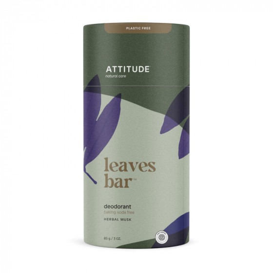 Attitude - Deodorant - Leaves bar - Plantaardige muskus Attitude - Deodorant - Leaves bar - Plantaardige muskus